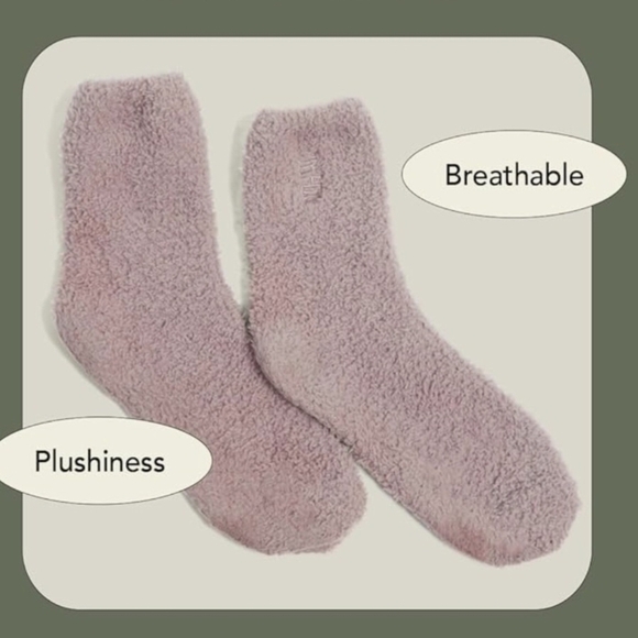 Unhide Fuzzy Socks Women's Rose Pink and Gray 2pk (SOK6) - Picture 2 of 2